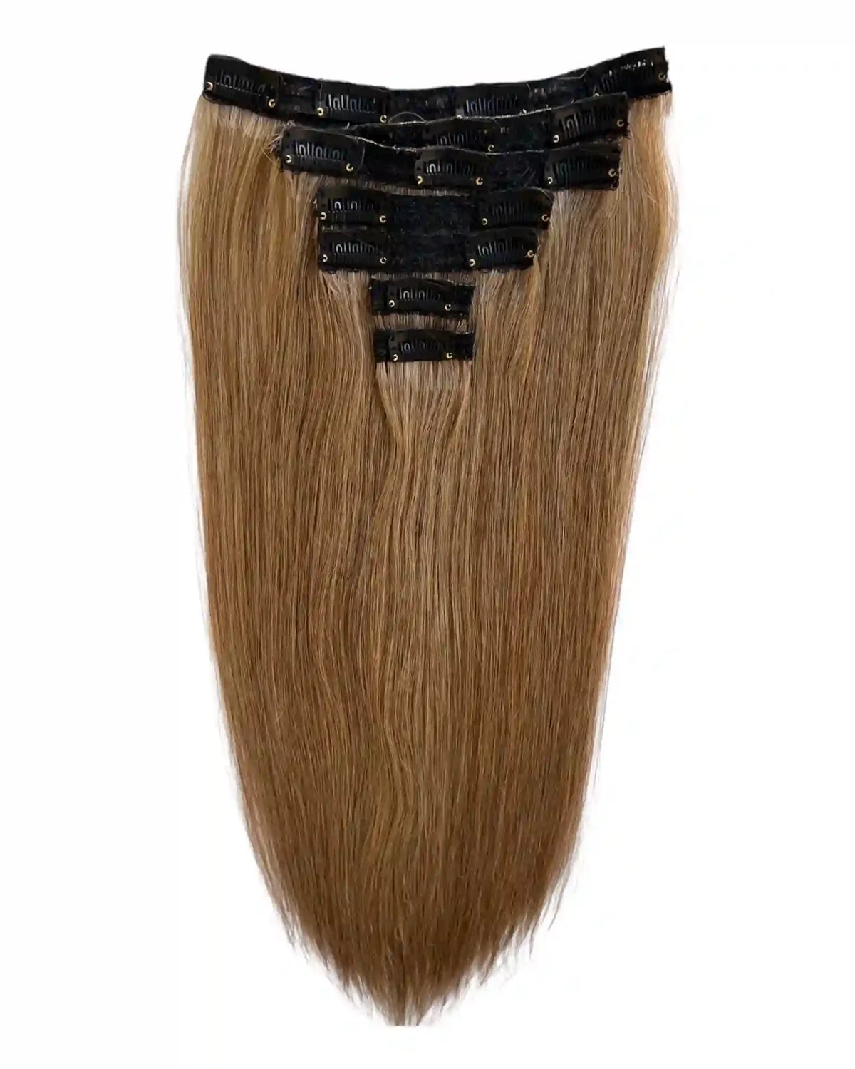 Extensions-à-Clips -Méché Châtain Blond- #4-60 - Raw Hair-100% -Naturel- NahaHair- France