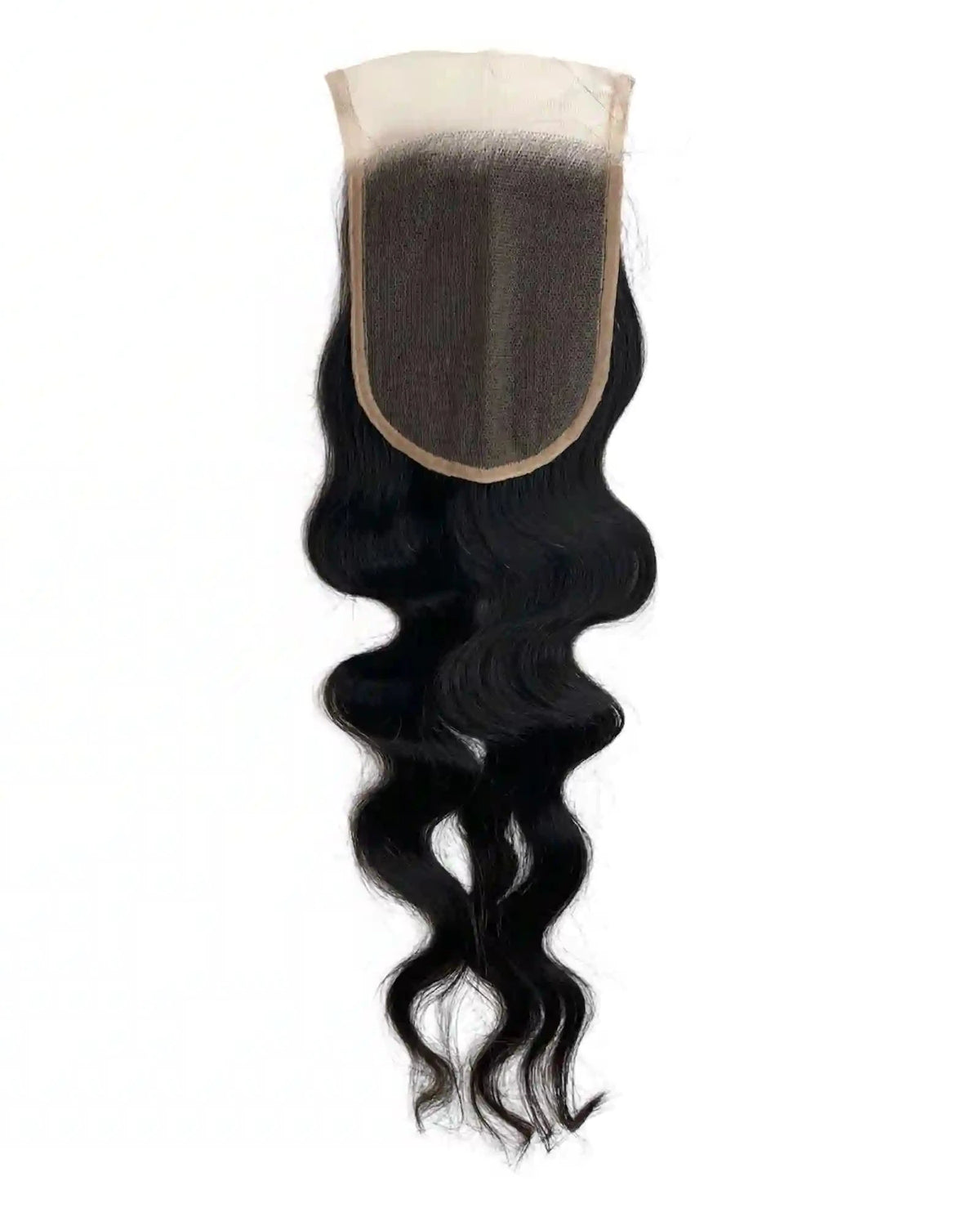 Closure HD 5x5 ondulée brun foncé #1B Raw Hair 100% naturel. Dentelle invisible, ondulations naturelles, polyvalence optimale. Durée 3-5 ans. France.