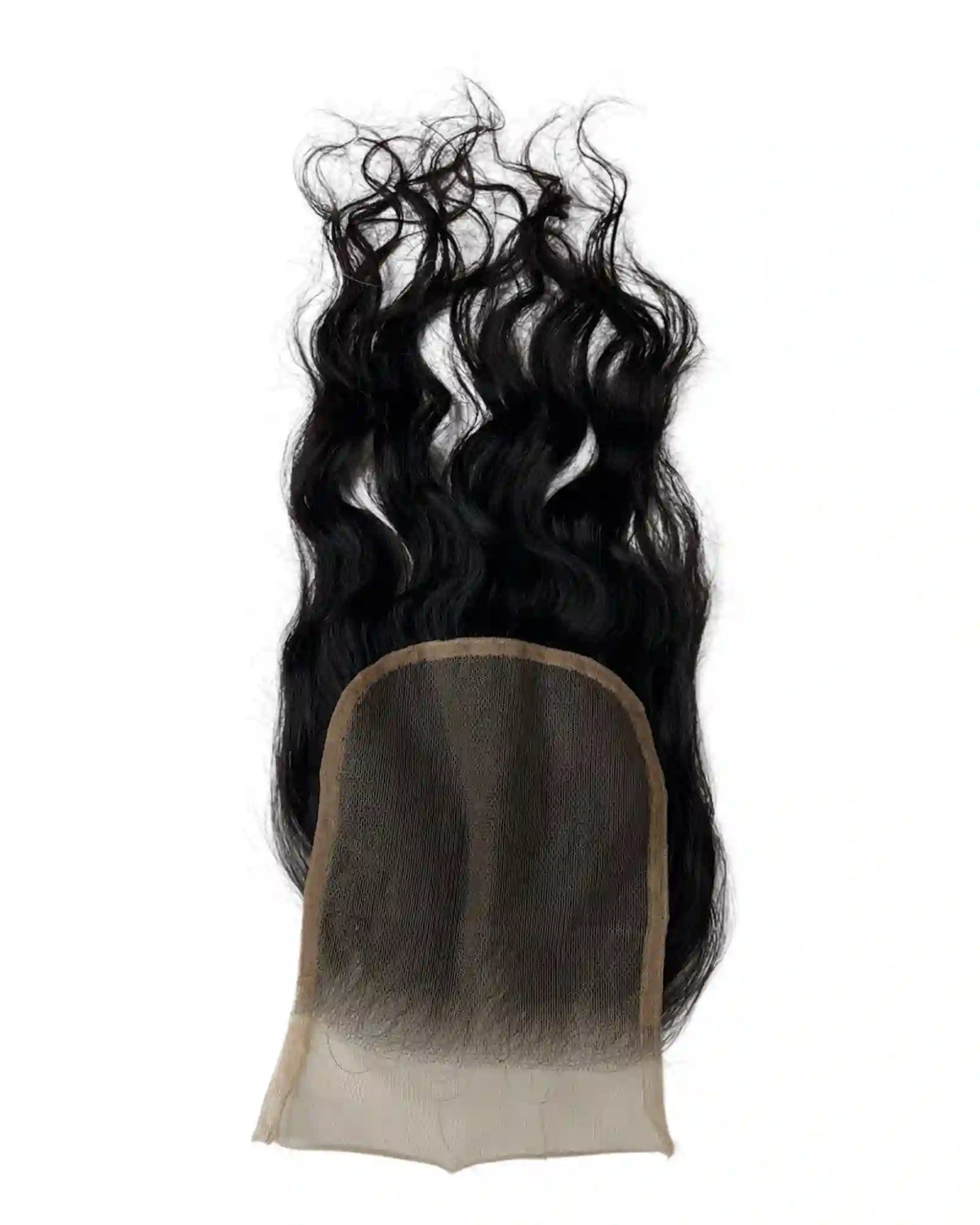 Closure HD 6x6 ondulée brun foncé #1B Raw Hair 100% naturel. Format grand, polyvalence maximale, dentelle invisible. Durée 3-5 ans. France.