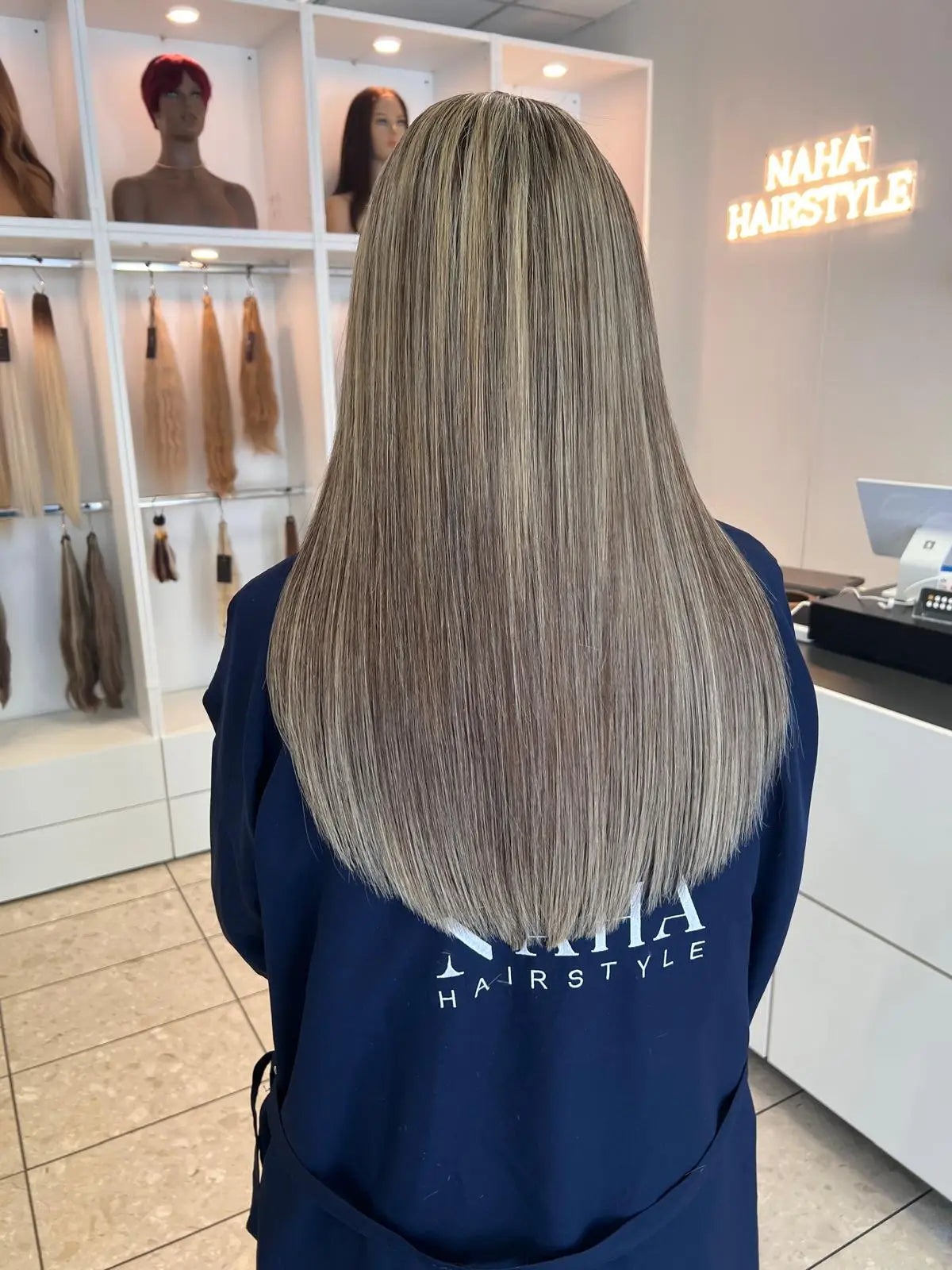 Extensions Raw Hair Lisses Méché #2/60 - Contraste Élégant - Nahahair